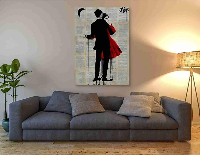 Epic Graffiti 'True Romance' by Loui Jover, Canvas Wall Art, 40" x60'