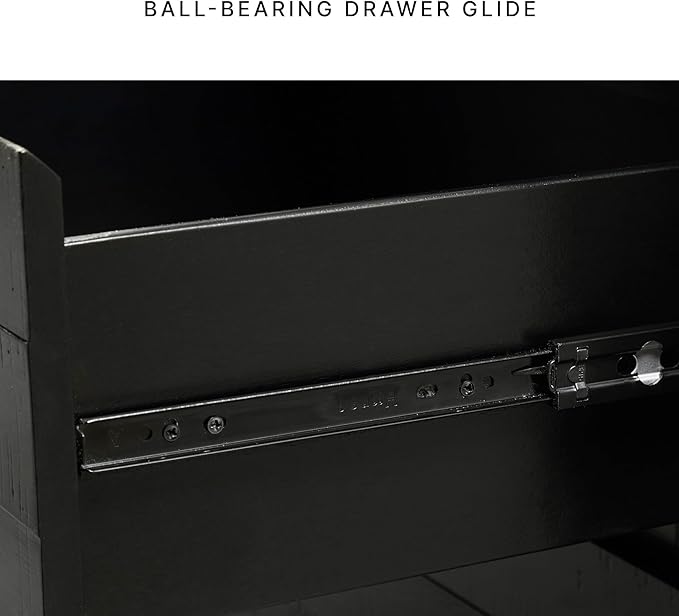 Signature Design by Ashley Londer Casual Nightstand with USB Ports, Black