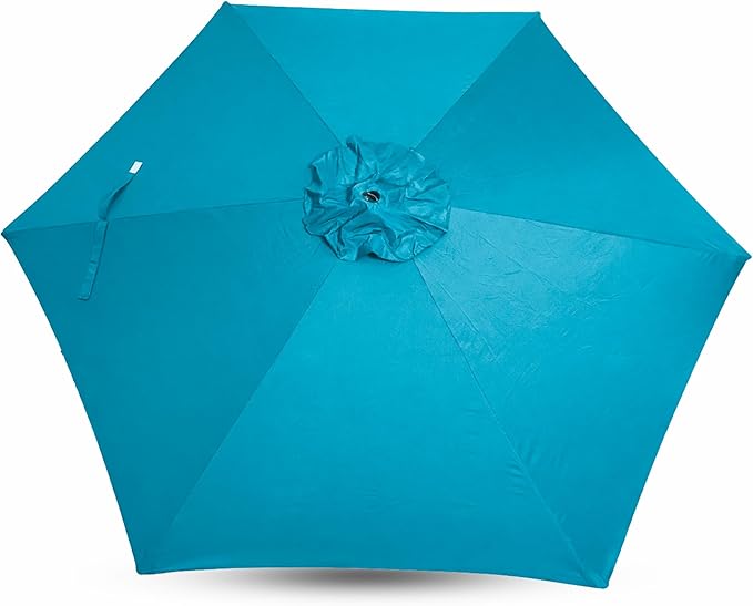 Sfmora 9ft Patio Umbrella Replacement Canopy for 6 Ribs, Outdoor Umbrella Canopy ONLY, Market Umbrella Top, Water-Resistant & UV-Protective