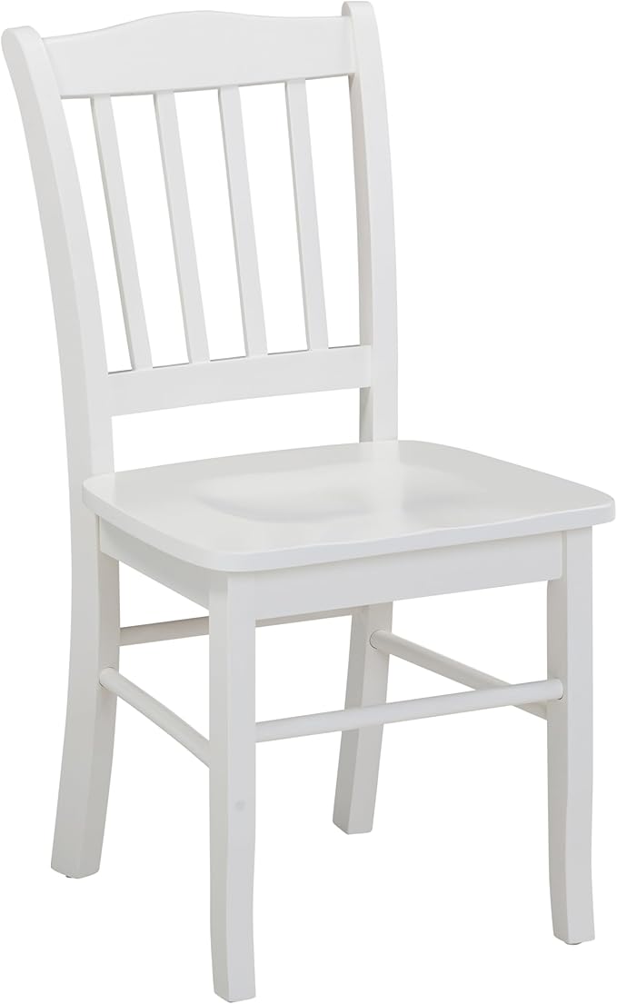 Boraam Shaker Dining Room Side Chairs, Set of 2 – Cream Finish