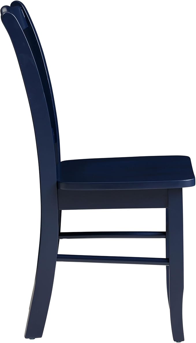Boraam Shaker Dining Room Side Chairs, Set of 2 – Navy Blue Finish