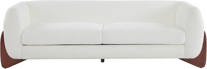 Christopher Knight Home Almad 2 Pieces Sofa Couch Set, Cozy 3-Seater Sofa and Loveseat for Living Room, Upholstered Couch Chair, Soft Seating Lounge Sofa with Wood Frame, Fabric, Beige