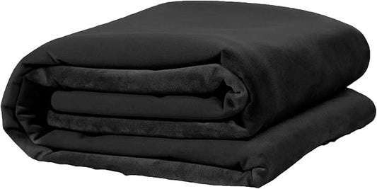 Avana Waterproof Throw - Sensual Blanket for Adults - Made in The USA - Small Size, Micro-Velvet Black