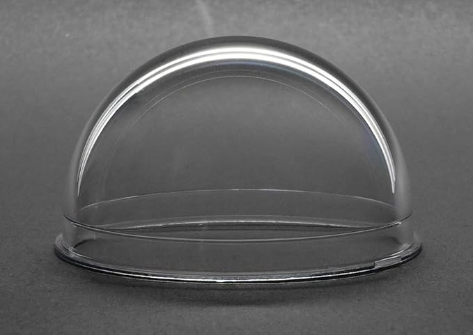 JMX Acrylic/PC CCTV Replacement Clear Camera Dome Cover Security Camera Housing Skylight Window (2 Inches H: 1.161, Transparent)