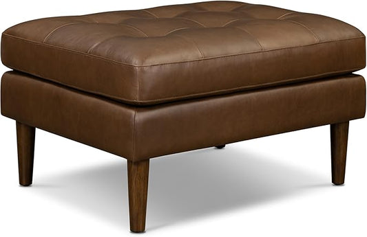 Poly & BARK Napa Ottoman in Cocoa Brown
