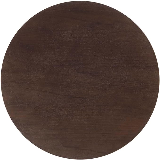 Modway Lippa Dining Table, 40", Black Cherry Walnut
