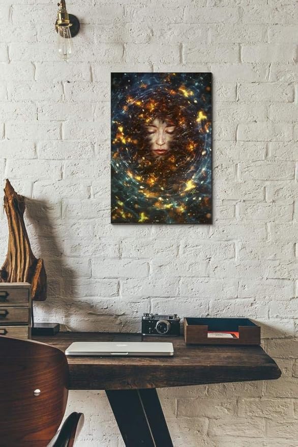 Epic Graffiti ' Pause' by Mario Sanchez Nevado Canvas Wall Art, 12" x 18", Brown
