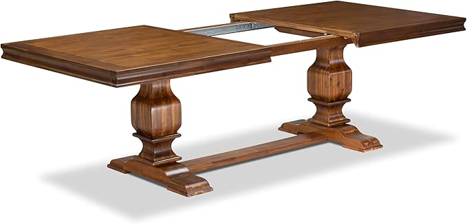 LKT-AWA-TP - A Dining Table with Removable Rectangular Tabletop - Antique Walnut Finish