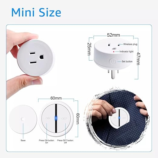 Garbage Disposal Wireless Switch 2 Kit, Greencycle Portable Remote Control Outlet,Garbage Disposal Switch with Magnetic, Remote Control Outlet,No Drilling On Sink,15A 4000V Anti-Surge 500Ft RF Range