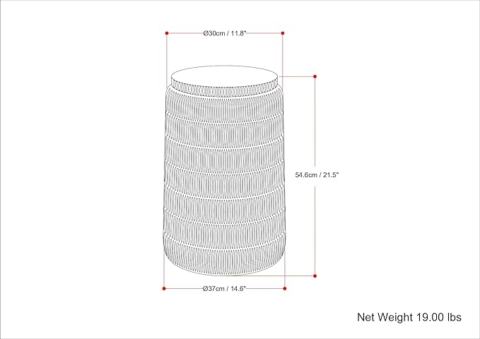 SIMPLIHOME Juno Metal Side Table - 15 inch Wide Solid Metal Round Cast Aluminum Accent Table in Graphite, 21.5 Inch Tall Industrial End Table or Small Drink Table for Living Room, Assembled