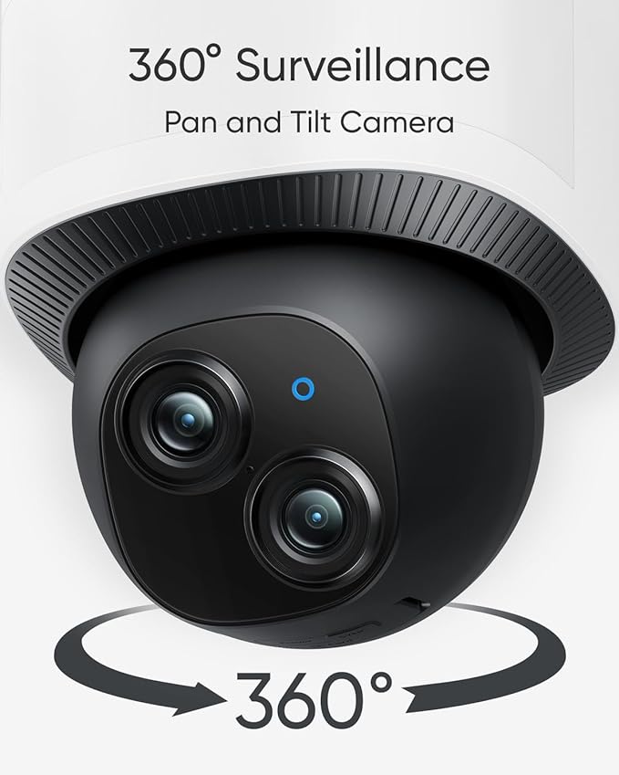 eufy Security Floodlight Camera E340 Wired, 360° Pan and Tilt Indoor Cam S350, Dual Cameras, 4K UHD Resolution Security Camera with 8× Zoom and 360° PTZ
