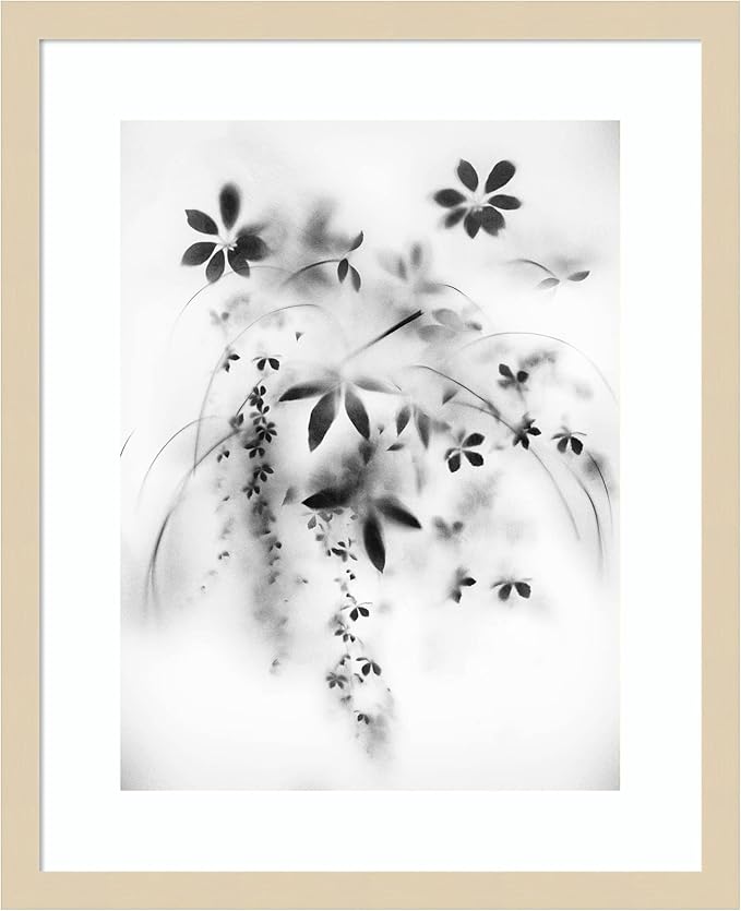 Amanti Art Framed Wall Art Print 21x17 Natural Floral Veil by Teis Albers, Nature Wall Art, Modern Contemporary Decor, Small Poster Painting Artwork for Living Room, Bedroom, Bathroom, Kitchen,