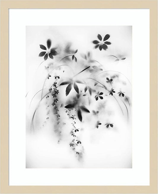 Amanti Art Framed Wall Art Print 21x17 Natural Floral Veil by Teis Albers, Nature Wall Art, Modern Contemporary Decor, Small Poster Painting Artwork for Living Room, Bedroom, Bathroom, Kitchen,