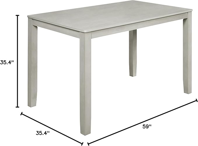 New Classic Home Furnishings Pascal Counter Dining Table, Driftwood Gray