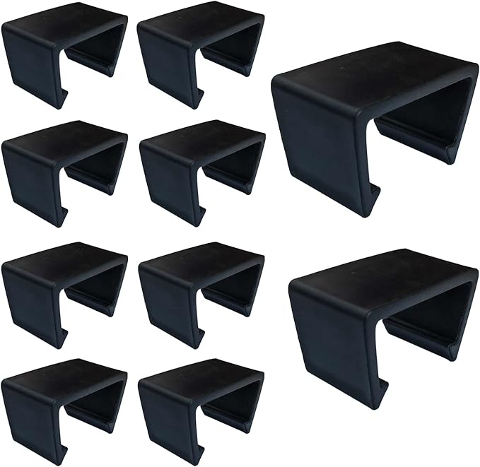 10 Pieces Outdoor Patio Furniture Clips Sectional Couch Sofa Funiture Clips Wicker Rattan Furniture Alignment Connector Wicker Chair Fastener Clips Connect The Sectional or Module Outdoor Couch Black