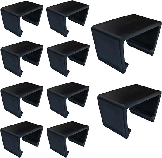 10 Pieces Outdoor Patio Furniture Clips Sectional Couch Sofa Funiture Clips Wicker Rattan Furniture Alignment Connector Wicker Chair Fastener Clips Connect The Sectional or Module Outdoor Couch Black