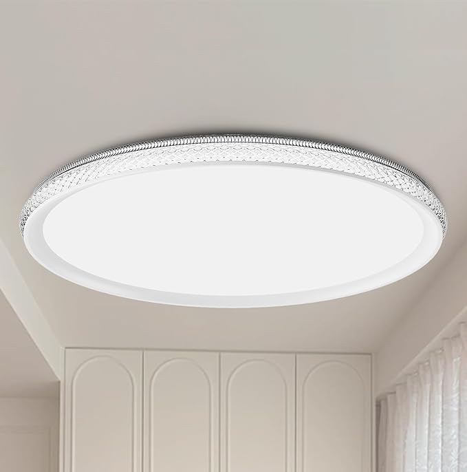 Led Ceiling Light Flush Mount,Bedroom Lights for Ceiling,led Kitchen Ceiling Light,Dimmable 35W 4000LM,5CCT Selectable Color Temperature,15 in for Living Room,Office,Hallway,Bedroom,Kitchen