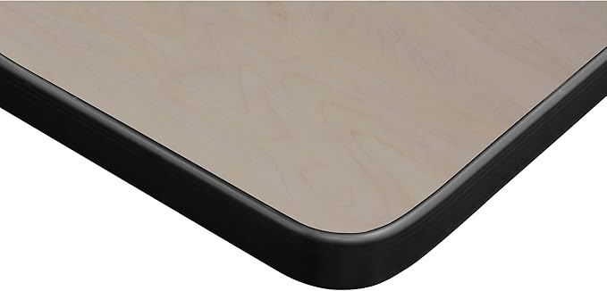 Regency Cain 84 x 24 in. Steel T-Base Training Seminar Table- Maple