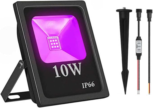 LED Flood Lights,WS2811 Pixel RGB Flood Light, 10W-RGB addressable Pixel floodlight, DC12-24V Input IP65, for Outdoor Decorative/Garden/Stage Lighting/Christmas Party (1PCS-WS2811-10W-B)