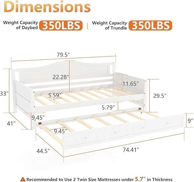 DUMOS Twin Bed Frame with Headboard, No Box Spring Needed, Linen Upholstered Platform Bed Frame with Wood Slats Support, Noise Free, Perfect for a Peaceful Night's Sleep, Twin