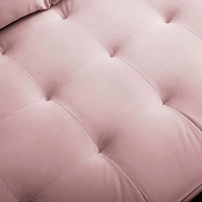 Modway Valour Performance Velvet Loveseat, Pink Valour Performance Velvet Loveseat