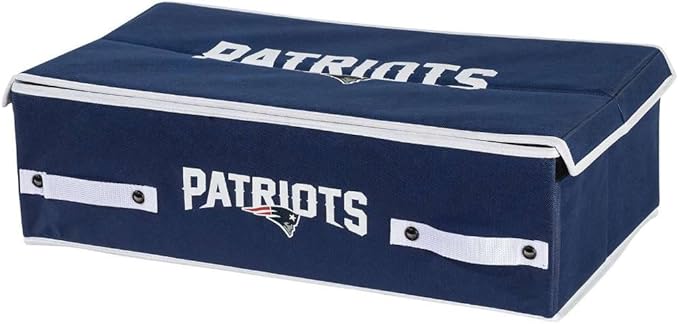 Franklin Sports NFL Under Bed Storage Bins - Folding Organizer Containers - NFL Team Office, Bedroom + Living Room Décor