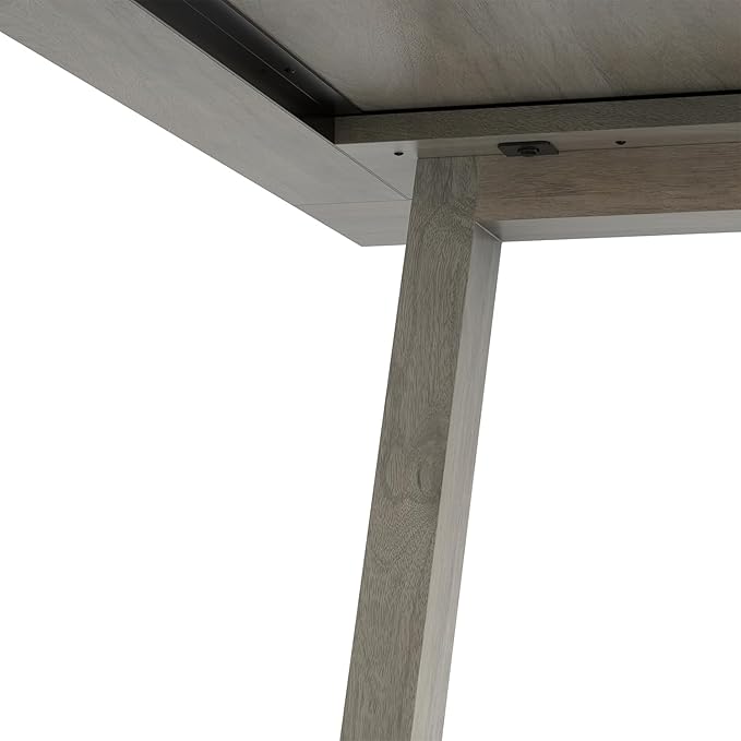 SIMPLIHOME Whitley Dining Table - 72 inch Wide Solid Mango Wood Rectangular Table in White Wash, Modern Farmhouse Style for Dining Room or Kitchen with Extra-Thick Trestle Base, Seats 6