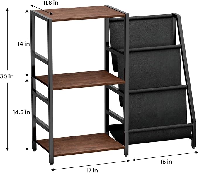 Record Player Stand, Turntable Stand with Vinyl Record Storage Holds up to 300+ Albums, 3-Tier Storage Cabinet And Table with Vinyl LP Display Shelf Holder, Turntable Cabinet Media Console for Living Room