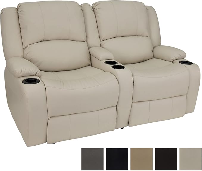 RecPro RV 64" Powered Recliner Loveseat | Wall Hugger Sofa | Ultrafabrics Brisa (Birch)