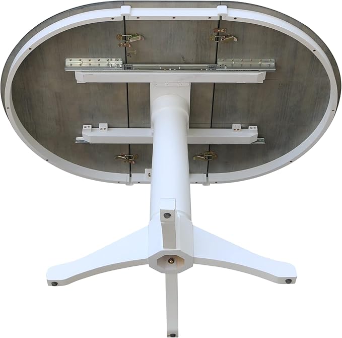 International Concepts 36" Round Table with 12" Leaf-Dining Height