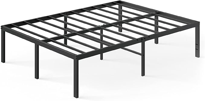 Zinus Yelena 18 Inch Queen Metal Platform Bed Frame, Steel Slat Support, No Box Spring Needed, Easy Assembly