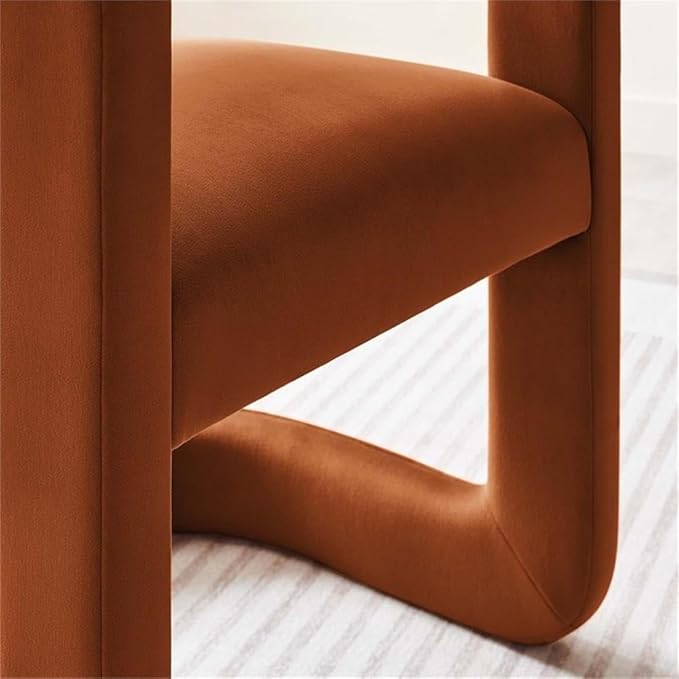 Modway Winslow Stain-Resistant Performance Velvet Accent Chair in [Color]- Open Back Barrel Armchair - Versatile Upholstered Dining Chair - Cozy Reading Chair