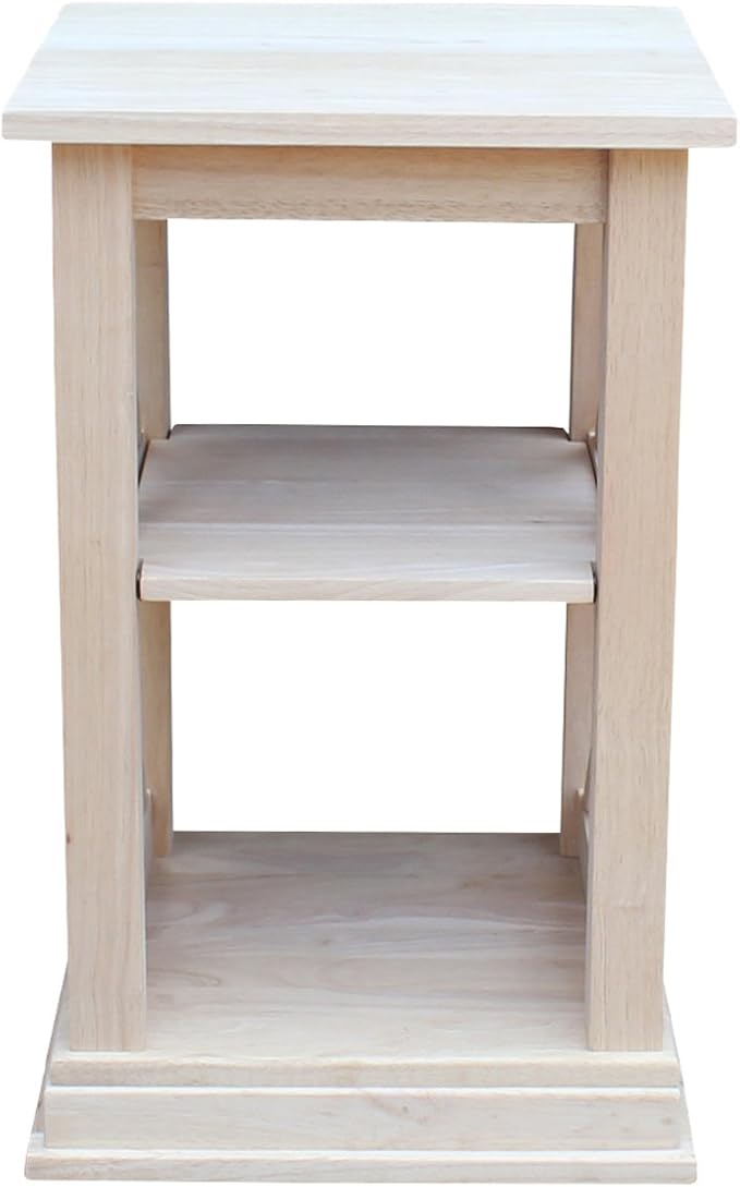 International Concepts Hampton Accent Table Includes Shelves