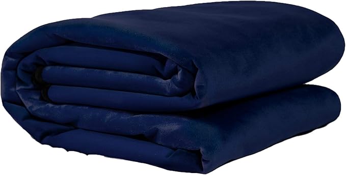 Avana Waterproof Throw Blanket | Protector for People and Pets | Leak Proof Moisture Barrier - Regular Size, Micro-Velvet Blue