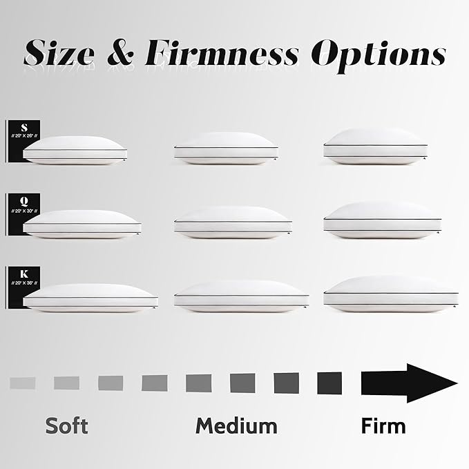 DOWNSTORIA Feather Down Pillows Queen Size Set of 2 with Gusset, Luxury Hotel Collection Bed Pillow 2 Pack, Down Surrounded Gusseted Pillows for Sleeping, Soft for Side, Back Sleepers 20x30 in.