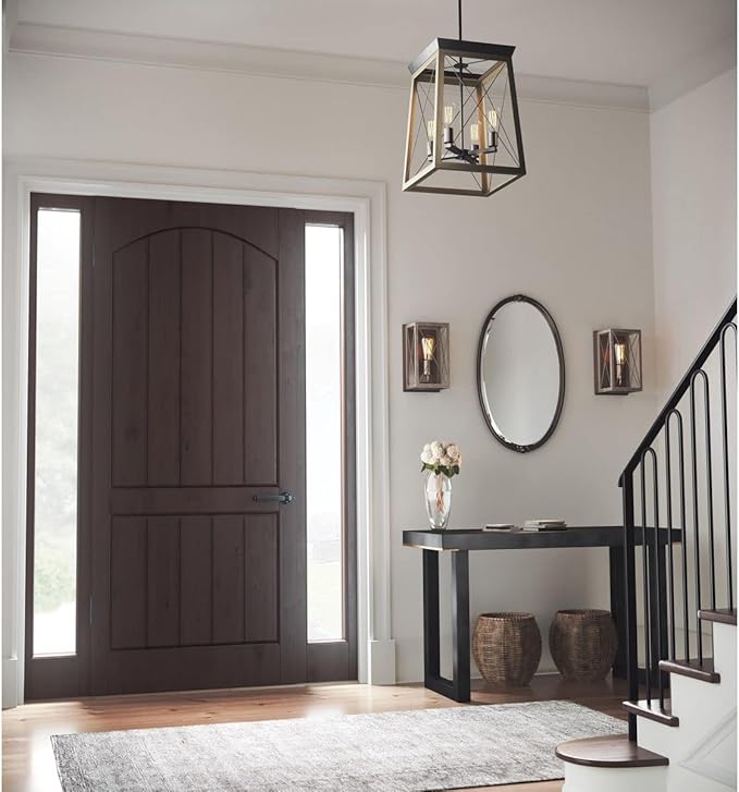 Progress Lighting P710012-020 Briarwood Antique Bronze One-Light Wall Sconce, Architectural