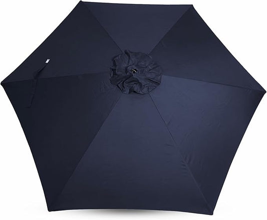 Sfmora 9ft Patio Umbrella Replacement Canopy for 6 Ribs, Outdoor Umbrella Canopy ONLY, Market Umbrella Top, Water-Resistant & UV-Protective