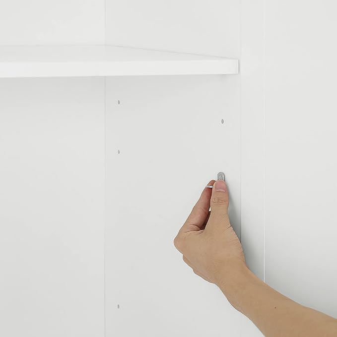 Crosley Furniture Stanton Pantry Storage Cabinet with Shelves, Kitchen, Dining, or Laundry Room, White