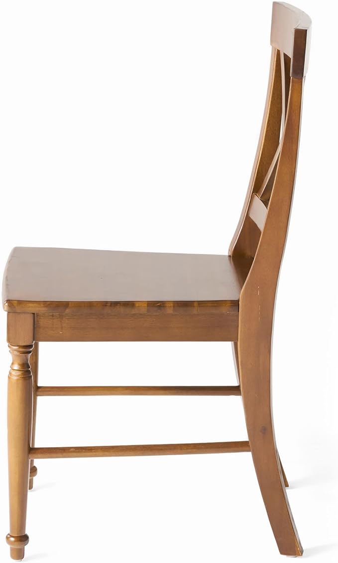 Christopher Knight Home Rovie Acacia Wood Dining Chairs, 2-Pcs Set, Dark Oak
