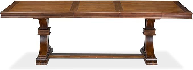 LKT-AWA-TP - A Dining Table with Removable Rectangular Tabletop - Antique Walnut Finish