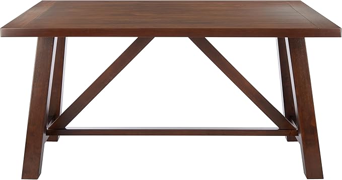 SAFAVIEH Home Collection Ainslee Brown Rectangle Dining Table