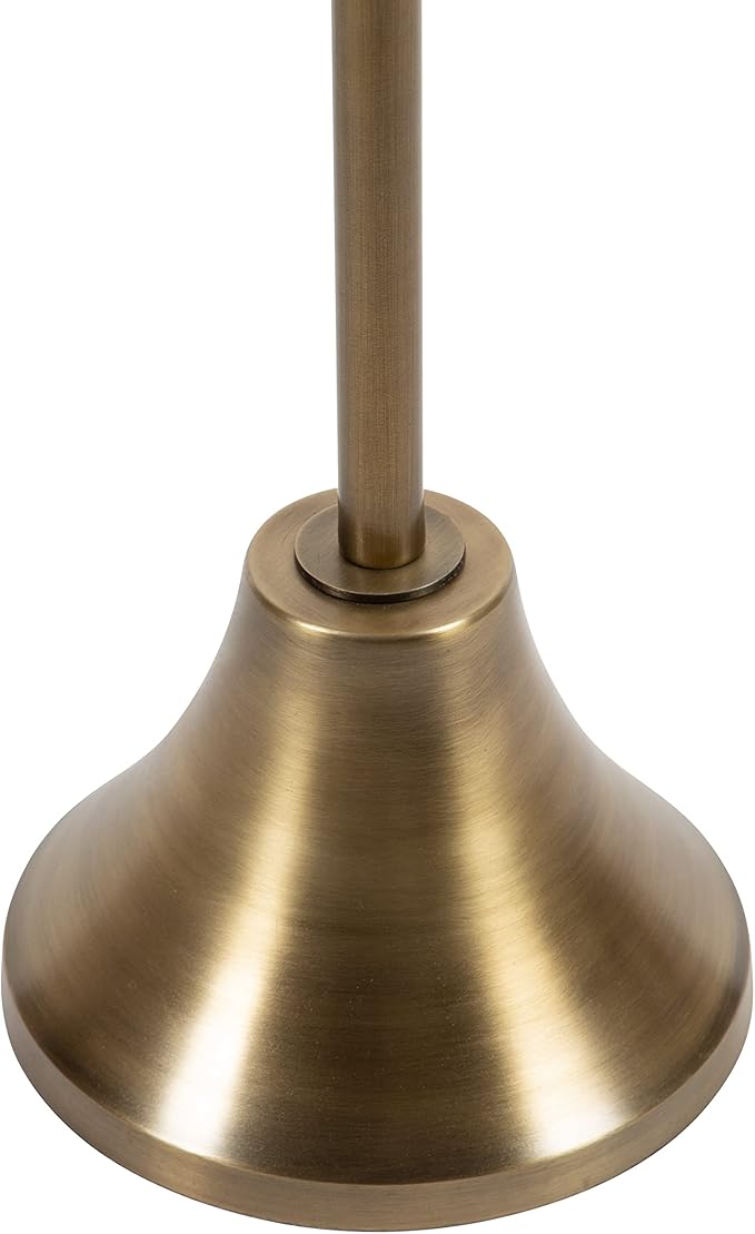 Kate and Laurel Sanzo Modern Round Pedestal Side Table, 15 x 15 x 24, Gold, Decorative End Table with Hammered Tabletop for Use as a Bedroom Nightstand or Living Room Accent
