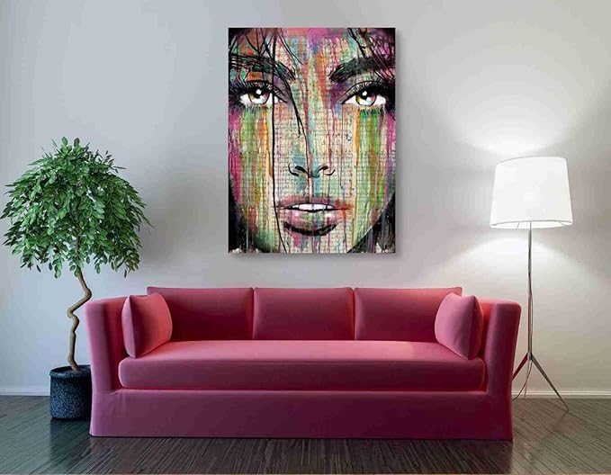Epic Graffiti 'Dark Kisses' by Loui Jover, Canvas Wall Art, 40"x54"