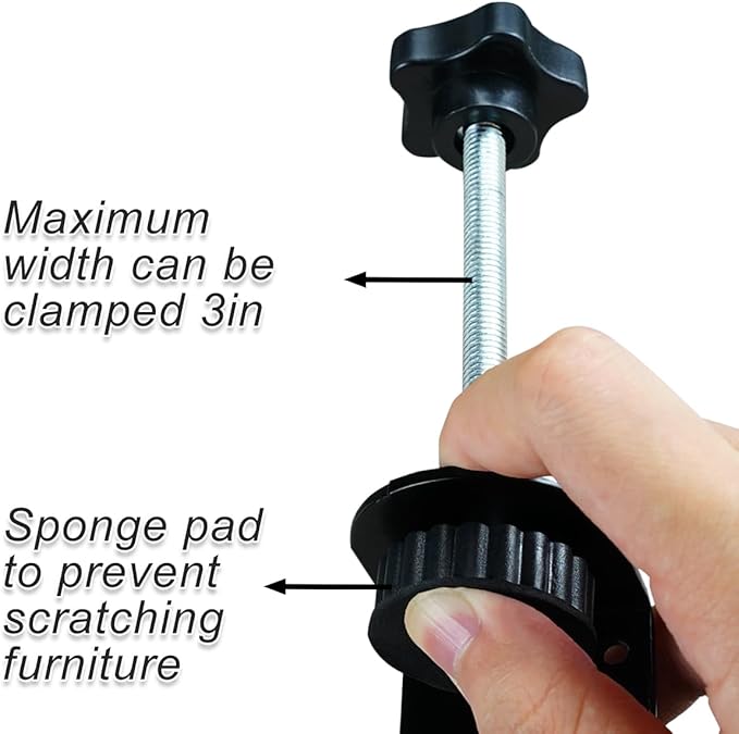 4 Sets Patio Furniture Clips, Adjustable Sectional Couch Sofa Funiture Clamps, Sectional Patio Couches Clips 3in Outdoor Wicker Furniture Clips
