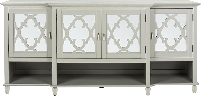 Safavieh Couture Home Juliette Contemporary Grey Mirrored Sideboard
