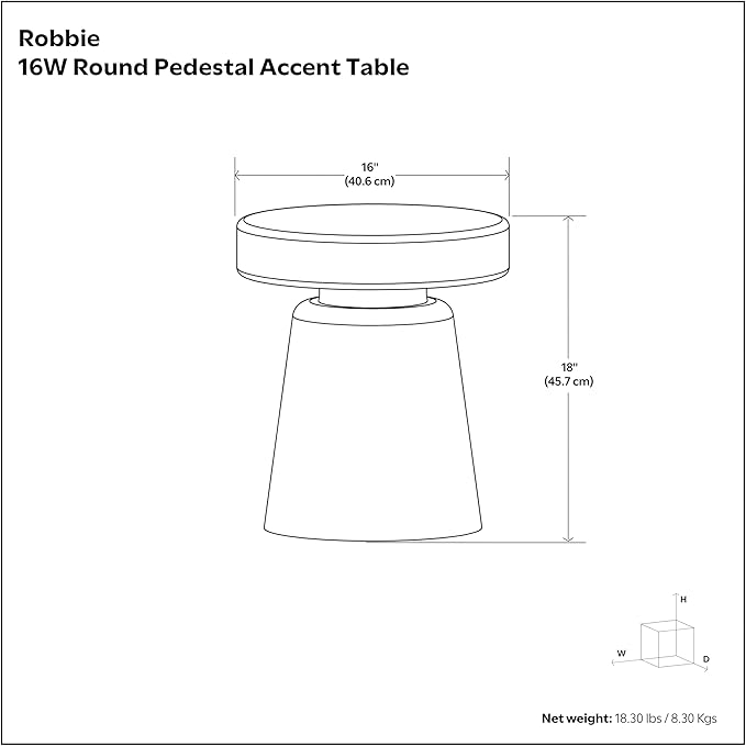 SIMPLIHOME Robbie Accent Table - 16 inch Wide Solid Mango Wood End Table in Distressed Aged White, Boho Contemporary Rustic Side Table for Living Room or Bedroom with Multipurpose Function, Assembled