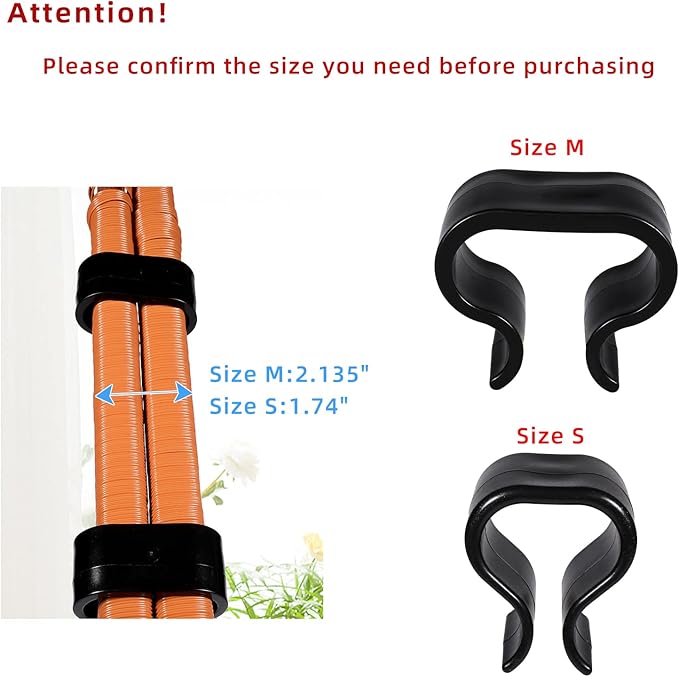 SUQ I OME Pack of 10 Outdoor Patio Garden Wicker Rattan Furniture Aligment Sofa Rattan Chair Fastners Clip Sectional Connector - Non Slip (2.13 inches,Medium)