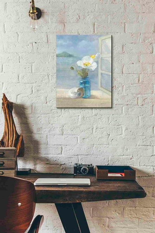 Epic Graffiti 'Coastal Florals II' by Danhui Nai, Canvas Wall Art, 12"x16"