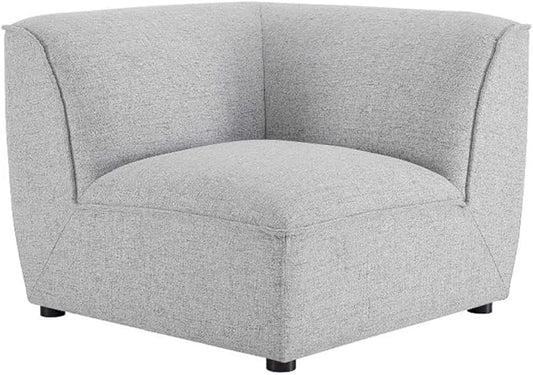 Modway Comprise Fabric Upholstered Sectional, Corner Chair, Light Gray