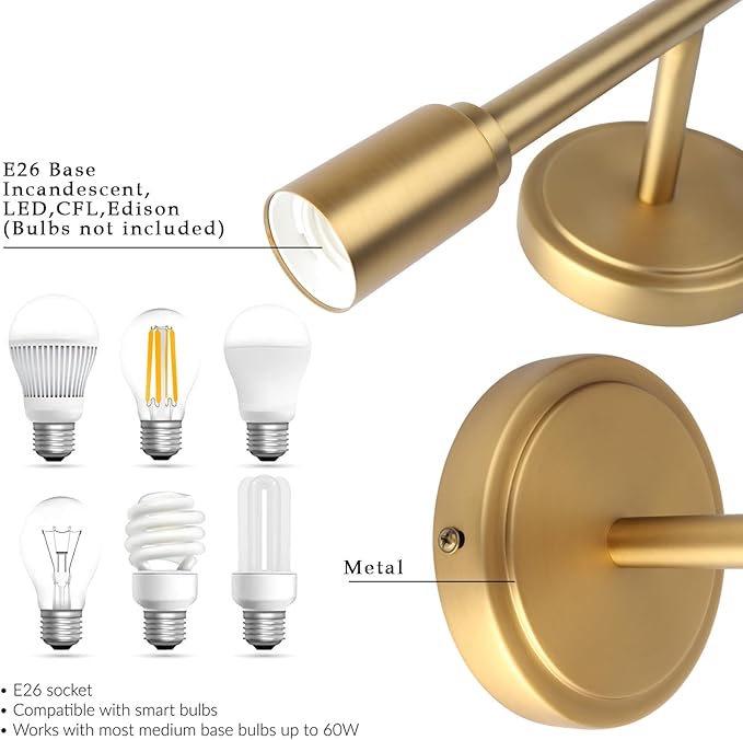 Phansthy 2 Light Bathroom Wall Sconce Antique Bronze Dual Light Indoor Industrial Wall Light Fixture for Hallway Kitchen Restaurant (Antique)